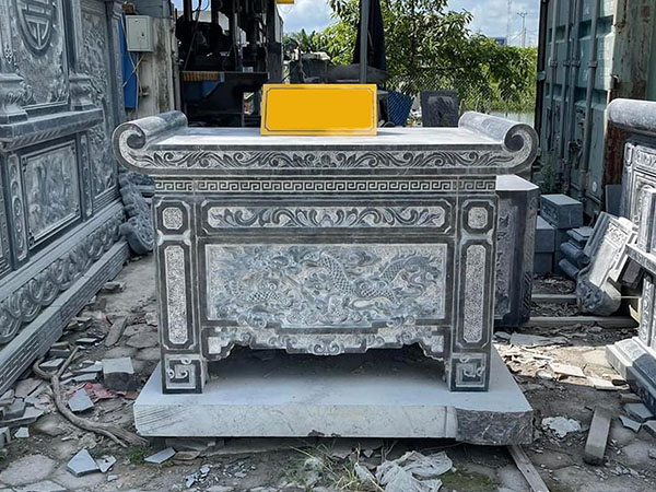 Mẫu bàn thờ đá - bàn lễ - Bàn nhang an bằng đá