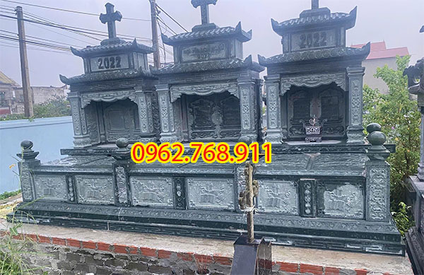 Mẫu mộ cho người công giáo kiểu 2 mái